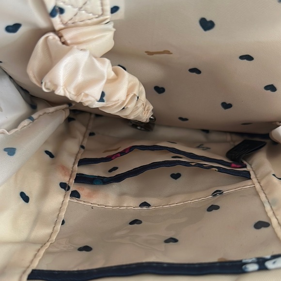 Lug Quilted Crossbody Bag with Multicolor Paw Prints - Picture 6 of 6